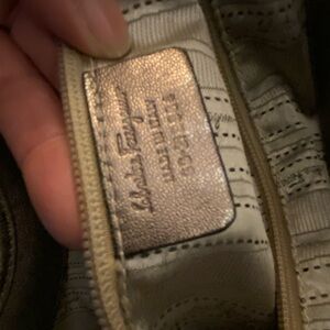 Authentic Platinum Lamb Ferragamo tote